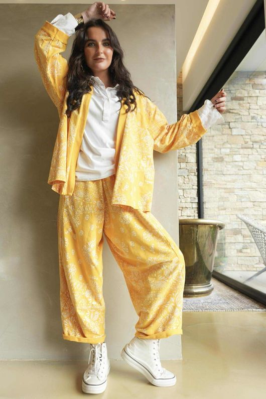 Bandana B Kimono Sweatshirt Jacket Lemonade